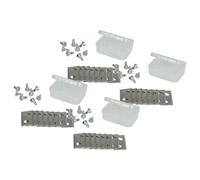 vhbw 24x Blade Replacement for Arnold 1111-M6-1008 for Cordless Lawnmower - Cutter Blades, Silver, Chrome-Carbon Steel