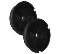 vhbw 2x Activated Carbon Filter compatible with 3i marchi 00 TN 31 MTPLACVM, 00 TN 31 MTPLPAVM, 00 TN 31 MTSLACV Extractor Hood - 19 cm