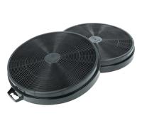 vhbw 2x Activated Carbon Filter compatible with AEG X 58263 MV 1 Extractor Hood - 20.2 cm