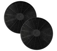 vhbw 2x Activated Carbon Filter compatible with Klarstein 10028133, 10028531, 10028532, 10029424, 10029425, 10029426 Extractor Hood - 17.5 cm