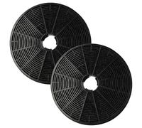 vhbw 2x Activated Carbon Filter compatible with Klarstein Skyfall Smart 10035379, 10035378 Extractor Hood - 17.5 cm