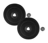 vhbw 2x Activated Carbon Filter compatible with Miele DA156, DA156BRWS, DA156LIWS, DA156DB, DA156EDST, DA65I, DA150EDST Extractor Hood - 2.3 cm