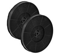 vhbw 2x Activated Carbon Filter compatible with Respekta CH22020IX-A, CH22020IXA, CH 22020 IXA Extractor Hood - 17.5 cm