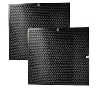 vhbw 2x Activated Carbon Filters Compatible with Lux Aeroguard 4 S Air Purifier - Air Filter Black