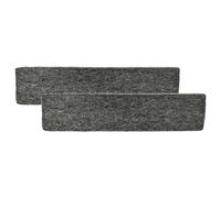 vhbw 2x Activated Carbon Filters Compatible with Miele Aura Edition 6000 / OBSW Cooker Hood - 42.5 x 9.7 x 1.9 cm