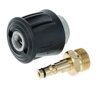 vhbw 2X Adapter Set to M22 Thread Replacement for Kärcher 2.643-037.0 for High-Pressure Cleaner - Quick Coupling, 1x Device Adapter, 1x Hose Adapter