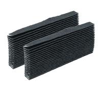 vhbw 2X Air Filter Compatible with AEG 92506040200, 92506040100, 9250604020, 92506040101, 92506040102, 92506040103 Fridge - Activated Carbon