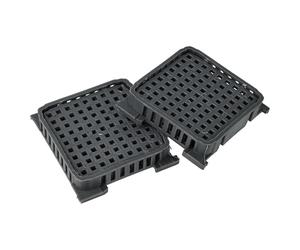 vhbw 2X Air Filter Compatible with Liebherr CND 5704-20A, CND 5704-22A, CND 5703-20A, CND 5703-22A, CND 5723-20A Fridge - Activated Carbon
