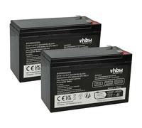 vhbw 2x Battery compatible with APC DL725VT, DL650T, BP700UC, BN600 UPS (7.2 Ah, 12 V, AGM)