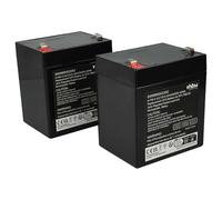 vhbw 2x Battery compatible with APC RBC30, RBC46, RBC43, RT1245, RBC 44 UPS (4500 mAh, 12 V, AGM)