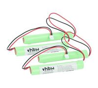 vhbw 2x Battery compatible with BAES OVA 38459 Escape Route, Emergency Light (800 mAh, 4.8 V, NiCd)