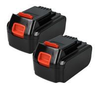 vhbw 2x Battery compatible with Black & Decker GLC1815L, GLC1823, GLC1825L, GLC2500, GLC1825LB, GLC2500L Power Tools (3000 mAh, Li-Ion, 18 V)