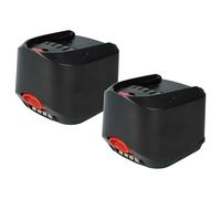 vhbw 2x Battery compatible with Bosch UniversalLamp 18, UniversalImpact 18 Power Tools, Garden tool (3000 mAh, Li-Ion, 18 V)
