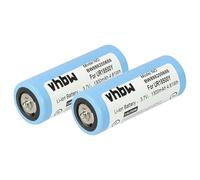 vhbw 2x Battery compatible with Braun Legs & Body 5377 Electric Razor (1300 mAh, 3.7 V, Li-Ion)