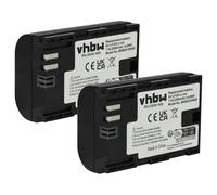 vhbw 2x Battery compatible with Canon EOS 5DS, 5DS R, 60D, 5D Mark III, 5D Mark IV, 6D, 5D Mark II, 60Da Camera DSLR (2000 mAh, 7.2 V, Li-Ion) + Info Chip