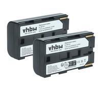 vhbw 2x Battery compatible with Canon ES-300V, E30, DM-MV1, C2, DM-XL1, DM-MV10, E1, DM-XL1s, E2 Videocamera (1300 mAh, 7.2 V, Li-Ion)