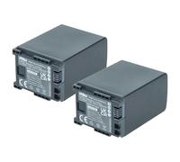 vhbw 2x Battery compatible with Canon HG20, XA10, HG21 Videocamera (2400 mAh, 7.2 V, Li-Ion) + Info Chip