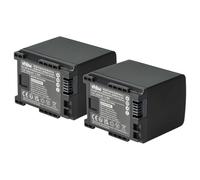 vhbw 2x Battery compatible with Canon Legria HF M41, HF M400, HF M406 Videocamera (1600 mAh, 7.2 V, Li-Ion) + Info Chip