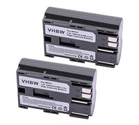 vhbw 2x Battery compatible with Canon MV Series MV700, MV700i, MV650i, MV730i, MV750i Camera DSLR (1300 mAh, 7.2 V, Li-Ion)