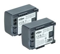 vhbw 2x Battery compatible with Canon Vixia HF M30, HF G30, HF G20, HF M300