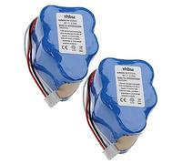 vhbw 2x Battery compatible with Ecovacs Deebot D73, D715, D780, D76, D720, D73n, D730, D77, D760, D79 Vacuum Cleaner (2500 mAh, 6 V, NiMH)