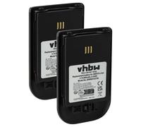 vhbw 2x Battery compatible with Ericsson DT690, DT692 Wireless Landline Phone (900 mAh, 3.7 V, Li-Ion) black