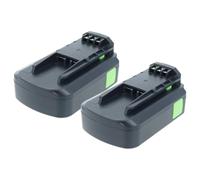 vhbw 2x Battery compatible with Festo Festool C 18 Li 3.1-Compact | for C 18 Li-Basic, C 18 Li 5.2-Plus Power Tools (2000 mAh, Li-Ion, 18 V)