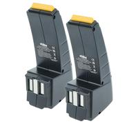 vhbw 2x Battery compatible with Festo Festool CDD12ESC, CDD12ES, CDD12E, CDD12, CCD12v, CCD12MH, CCD12FX Power Tools (2100 mAh, NiMH, 12 V)