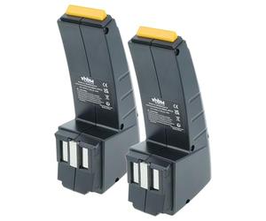 vhbw 2x Battery compatible with Festo Festool CDD12ESC, CDD12ES, CDD12E, CDD12, CCD12v, CCD12MH, CCD12FX Power Tools (2100 mAh, NiMH, 12 V)