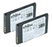 vhbw 2x Battery compatible with Garmin GLO 2 Mobile Phone Smartphone (900 mAh, 3.7 V, Li-Ion)