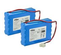 vhbw 2x Battery compatible with Geze DCU 1, EC Drive, DCU2M, Door Operators Electric Sliding Door (0.9 Ah, 24 V, NiMH)
