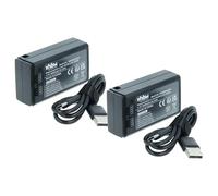 vhbw 2x Battery compatible with Godox V1, Ring 72, V1 Pro, AD100 Pro, MF-R76, V100 Camera Flash Unit (3000 mAh, 7.4 V, Li-Ion)