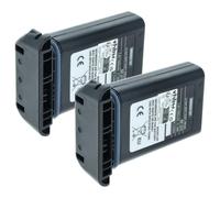 vhbw 2x Battery compatible with Icom IC-M91D Radio, Walkie-Talkie (1500 mAh, 7.4 V, Li-Ion)