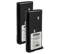 vhbw 2x Battery compatible with Kenwood TK-278GM, TK-278GC, TK-278G, TK-272, TK-3101, TK-3100, TK-272G Radio, Walkie-Talkie (1800 mAh, 7.4 V, Li-Ion)