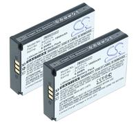 vhbw 2x Battery compatible with Midland XTC450, XTC400 Mini-Cam, Wearable Camera DSLR (1800 mAh, 3.7 V, Li-Ion)