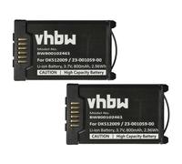vhbw 2x Battery compatible with Mitel 612d, 622d, 632d, 620d, 622dt, 610d, 612dt, 630d, 600d Wireless Landline Phone (800 mAh, 3.7 V, Li-Ion)
