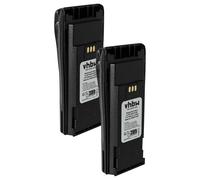 vhbw 2x Battery compatible with Motorola DP1400, DP1000, EP450, CP380, CP360, CP340, CP250, CP200XLS Radio, Walkie-Talkie (1800 mAh, 7.2 V, NiMH)