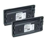 vhbw 2x Battery compatible with Motorola RDV2080, RDV5100, XTNi, XTNiD Radio, Walkie-Talkie (1100 mAh, 7.4 V, Li-Ion) + Belt Clip