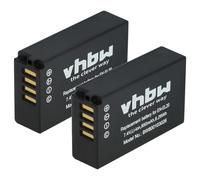 vhbw 2x Battery compatible with Nikon Coolpix P1100 Camera DSLR (850 mAh, 7.4 V, Li-Ion)