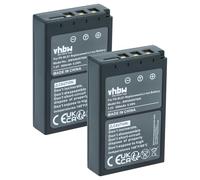 vhbw 2x Replacement Battery compatible with Olympus D-SLR E400, E-400, E-410, E-420, E-450, E-600, E-620 Camera DSLR (900mAh, 7.2V, Li-Ion)