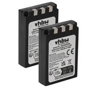 vhbw 2x Battery compatible with Olympus FE-200, IR-500 Camera DSLR (750 mAh, 3.7 V, Li-Ion)