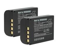 vhbw 2x Battery compatible with Olympus OM System OM-1, OM-1 Mirrorless Camera DSLR (2260 mAh, 7.2 V, Li-Ion)