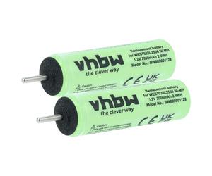 vhbw 2x Battery compatible with Panasonic ES7047, ES-7058, ES7101, ES-7043, ES-705, ES-7056, ES-7101 Electric Razor (2000mAh, 1.2 V, NiMH)
