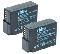 vhbw 2x Battery compatible with Panasonic Lumix DMC-G70X, DMC-G7HK, DMC-G70W, DMC-G80 Camera DSLR (1000 mAh, 7.2 V, Li-Ion) + Info Chip