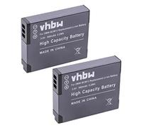 vhbw 2x Battery compatible with Panasonic Lumix DMC-TZ56, DMC-TZ40, DMC-TZ41, DMC-FT5, DMC-TS5, DMC-FT7 Camera DSLR (900 mAh, 3.6 V, Li-Ion)