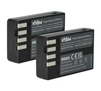 vhbw 2x Battery compatible with Pentax K-30, K-50, K-S1, K-P, K-500, K-S2, K-R, K-2, K-70 Camera DSLR (900 mAh, 7.2 V, Li-Ion)