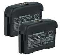 vhbw 2x Battery compatible with Sennheiser SL Bodypack DW, SK D1 Digital Wireless System (1800 mAh, 3.7 V, Li-Ion)