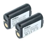 vhbw 2x Battery compatible with Shure PSM1000, PSM300, PSM900, P10R, P3RA, P9RA Digital Wireless System (1300 mAh, 3.7 V, Li-Ion)