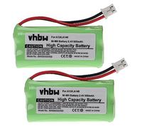 vhbw 2x Battery compatible with Siemens Gigaset A145, A160, A150, A24, A240, A165, A16, A165 Trio Wireless Landline Phone (800 mAh, 2.4 V, NiMH)