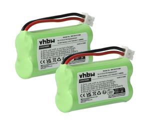 vhbw 2x Battery compatible with Siemens Gigaset A260 Trio, A265, A345 Wireless Landline Phone (700mAh, 2.4 V, NiMH)